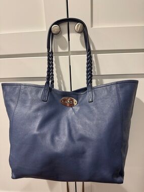 Mulberry medium Dorset tote soft Napa, leather slate blue w/pouch, and more